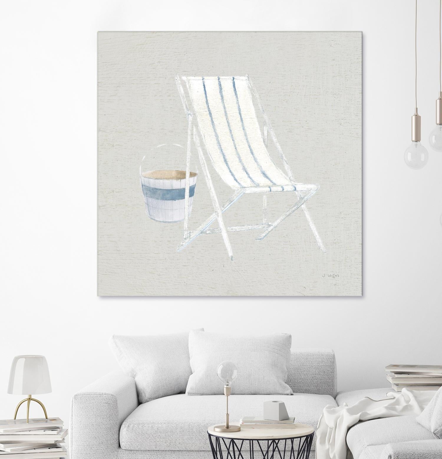 Serene Seaside III Tan by James Wiens on GIANT ART - multi coastal & nautical beach