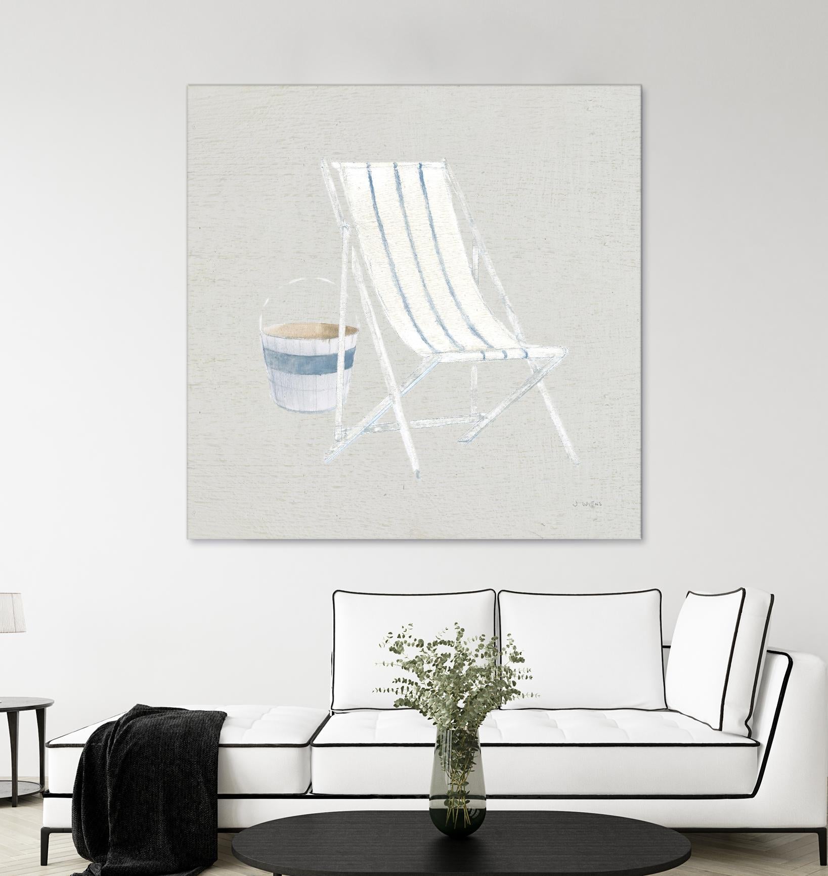 Serene Seaside III Tan by James Wiens on GIANT ART - multi coastal & nautical beach