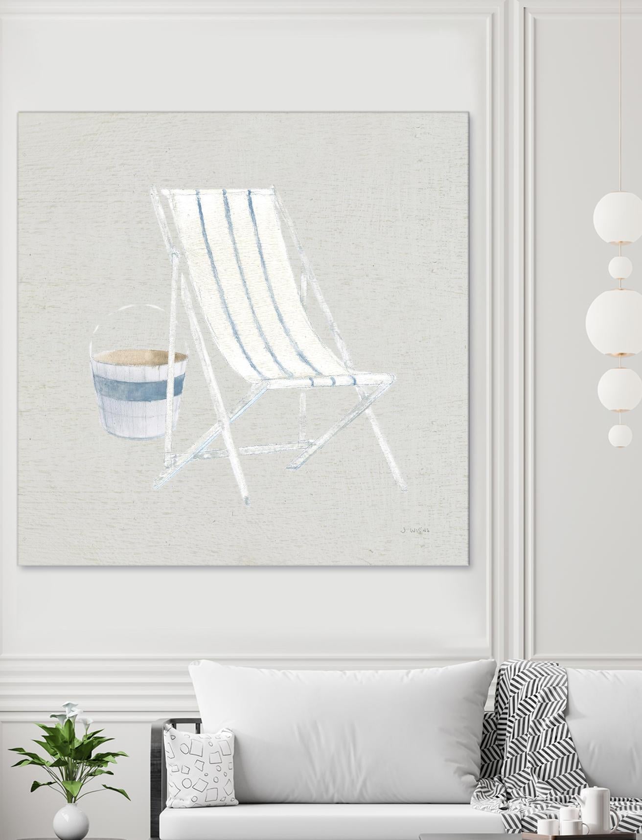 Serene Seaside III Tan by James Wiens on GIANT ART - multi coastal & nautical beach