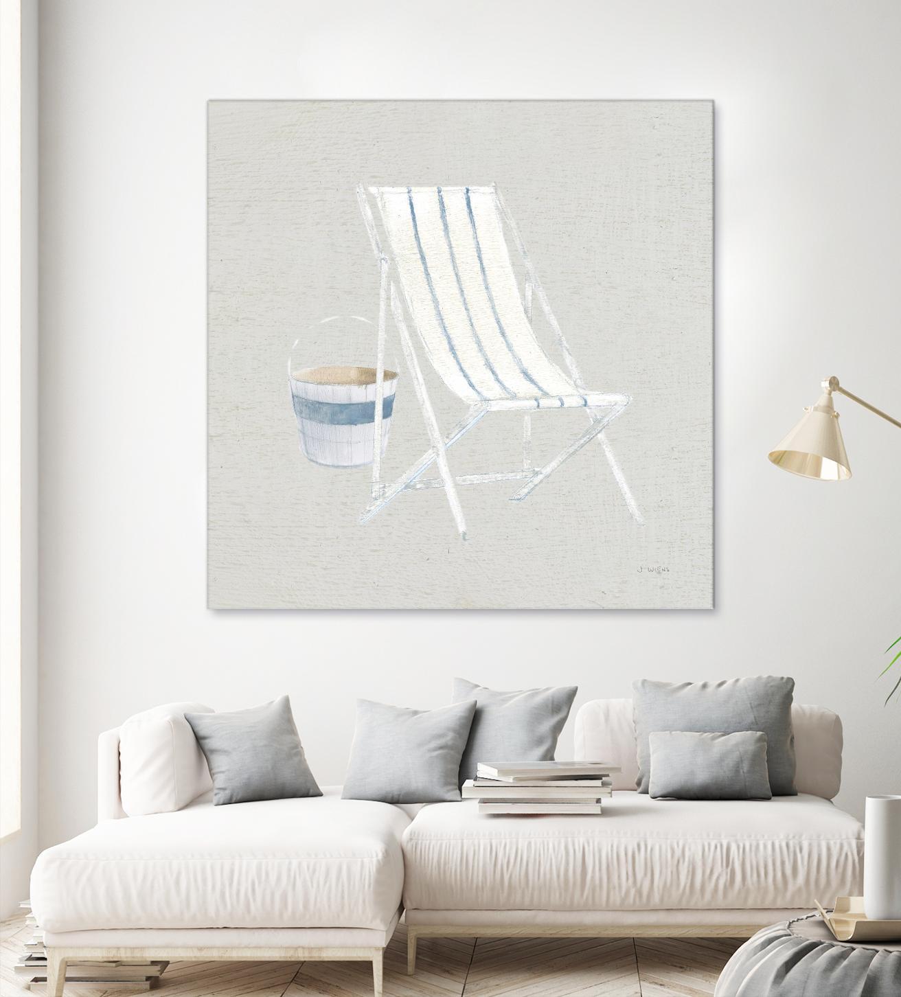 Serene Seaside III Tan by James Wiens on GIANT ART - multi coastal & nautical beach