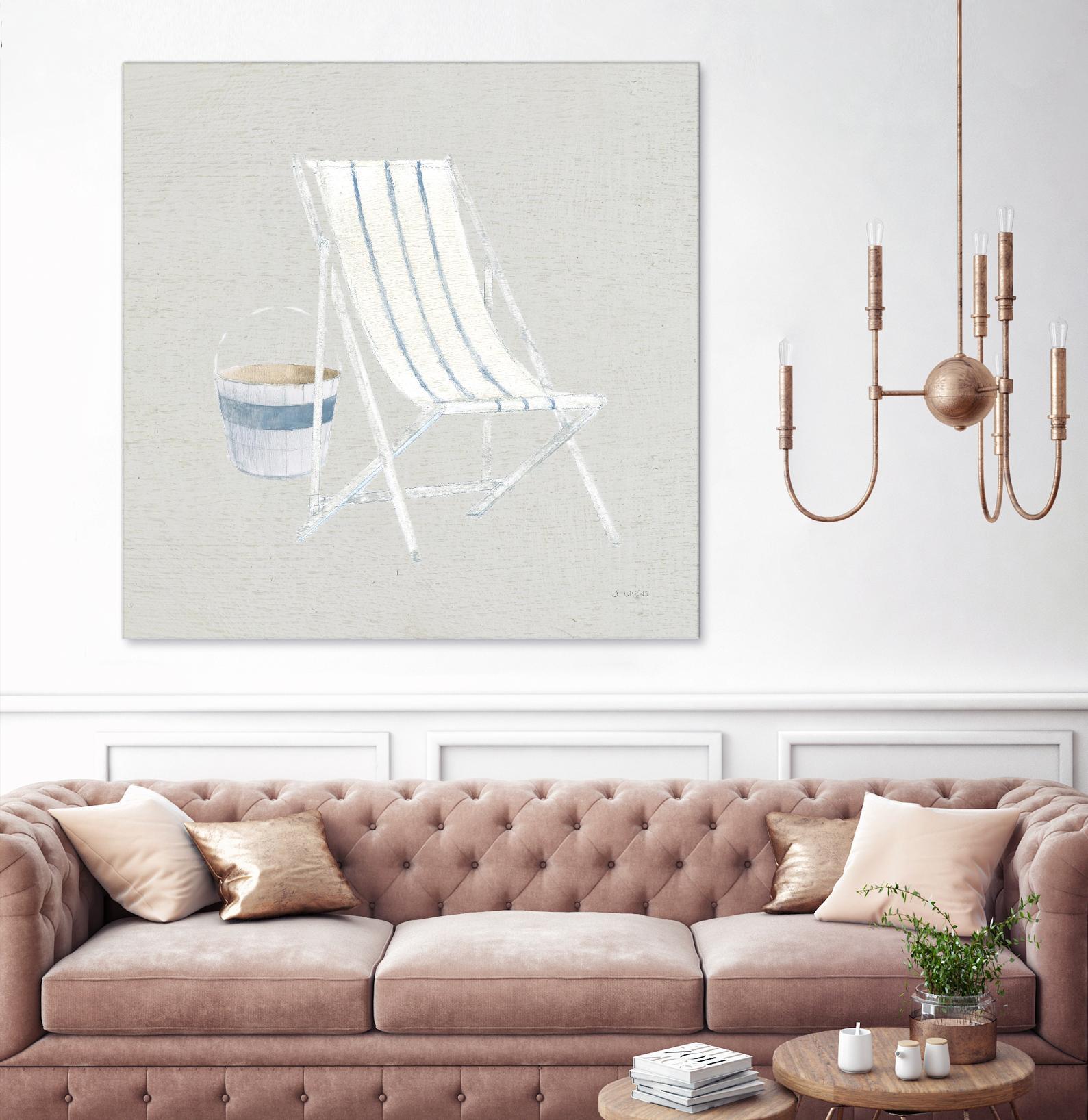 Serene Seaside III Tan by James Wiens on GIANT ART - multi coastal & nautical beach