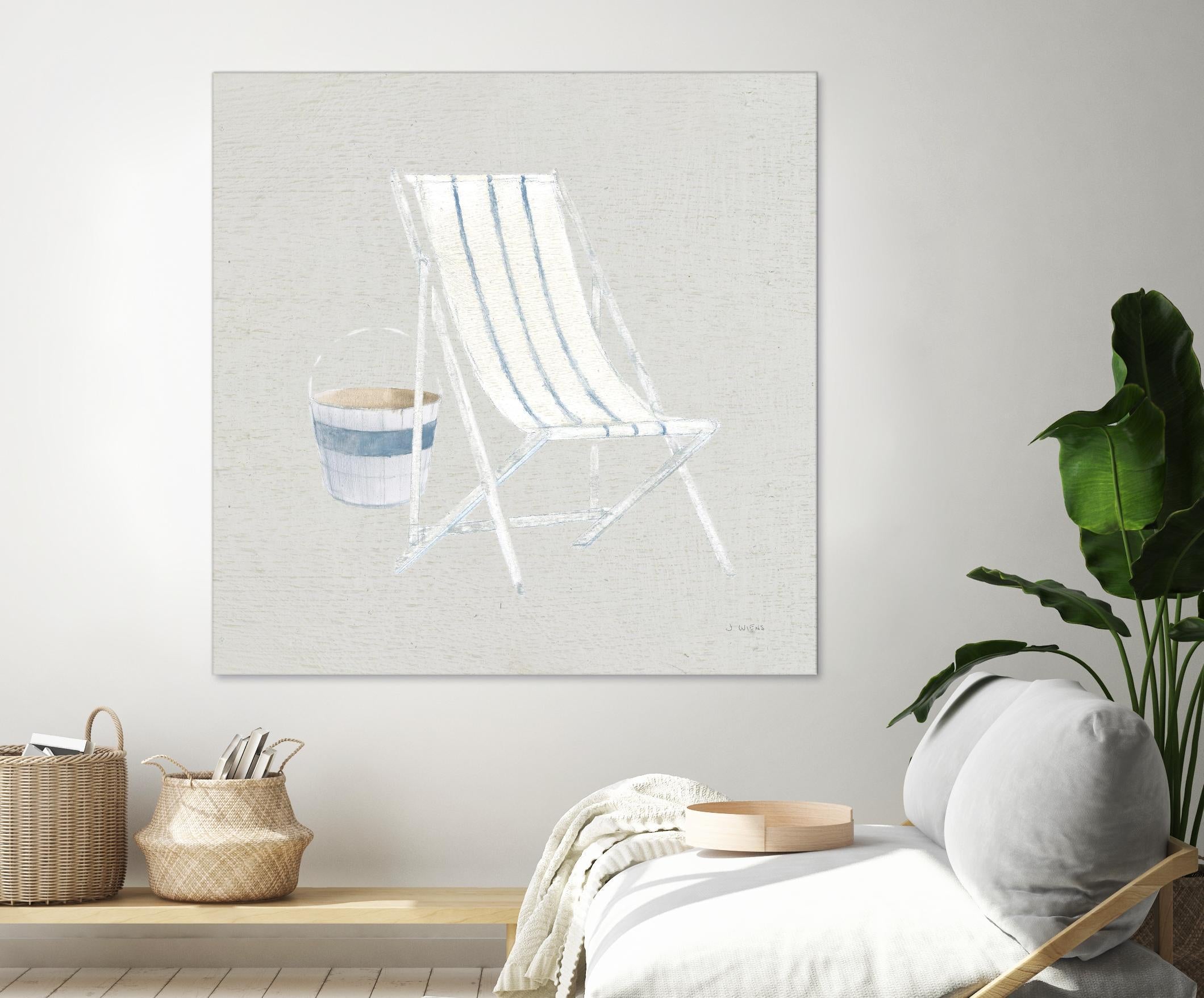 Serene Seaside III Tan by James Wiens on GIANT ART - multi coastal & nautical beach