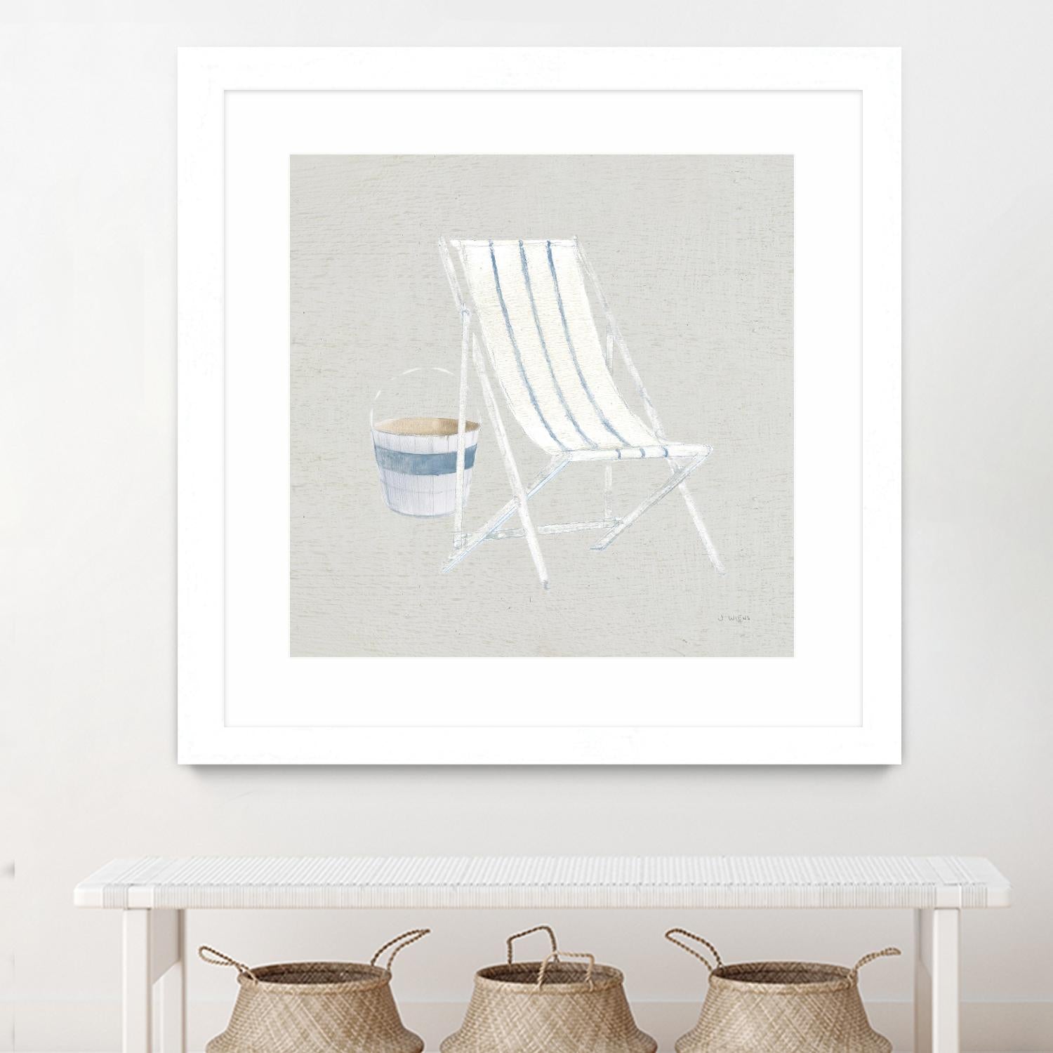 Serene Seaside III Tan by James Wiens on GIANT ART - multi coastal & nautical beach