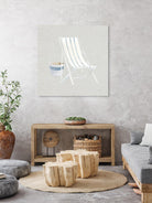 Serene Seaside III Tan by James Wiens on GIANT ART - white costal beige