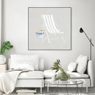 Serene Seaside III Tan by James Wiens on GIANT ART - multi coastal & nautical beach