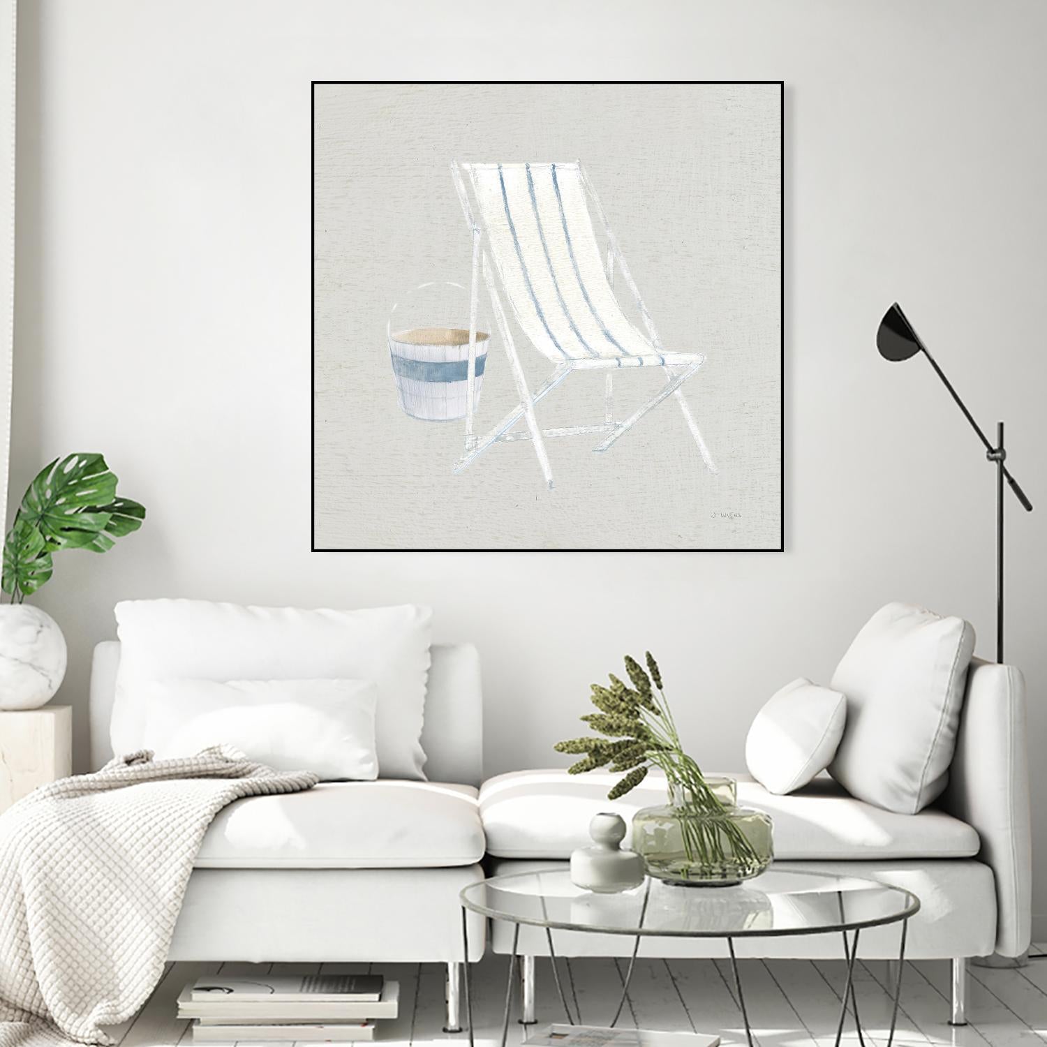 Serene Seaside III Tan by James Wiens on GIANT ART - multi coastal & nautical beach