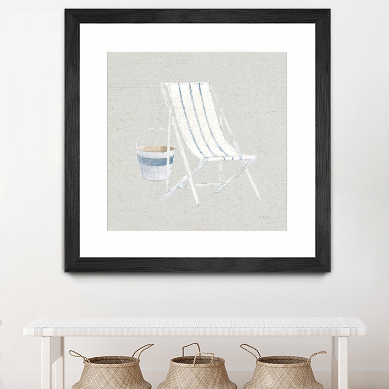 Serene Seaside III Tan by James Wiens on GIANT ART - multi coastal & nautical beach