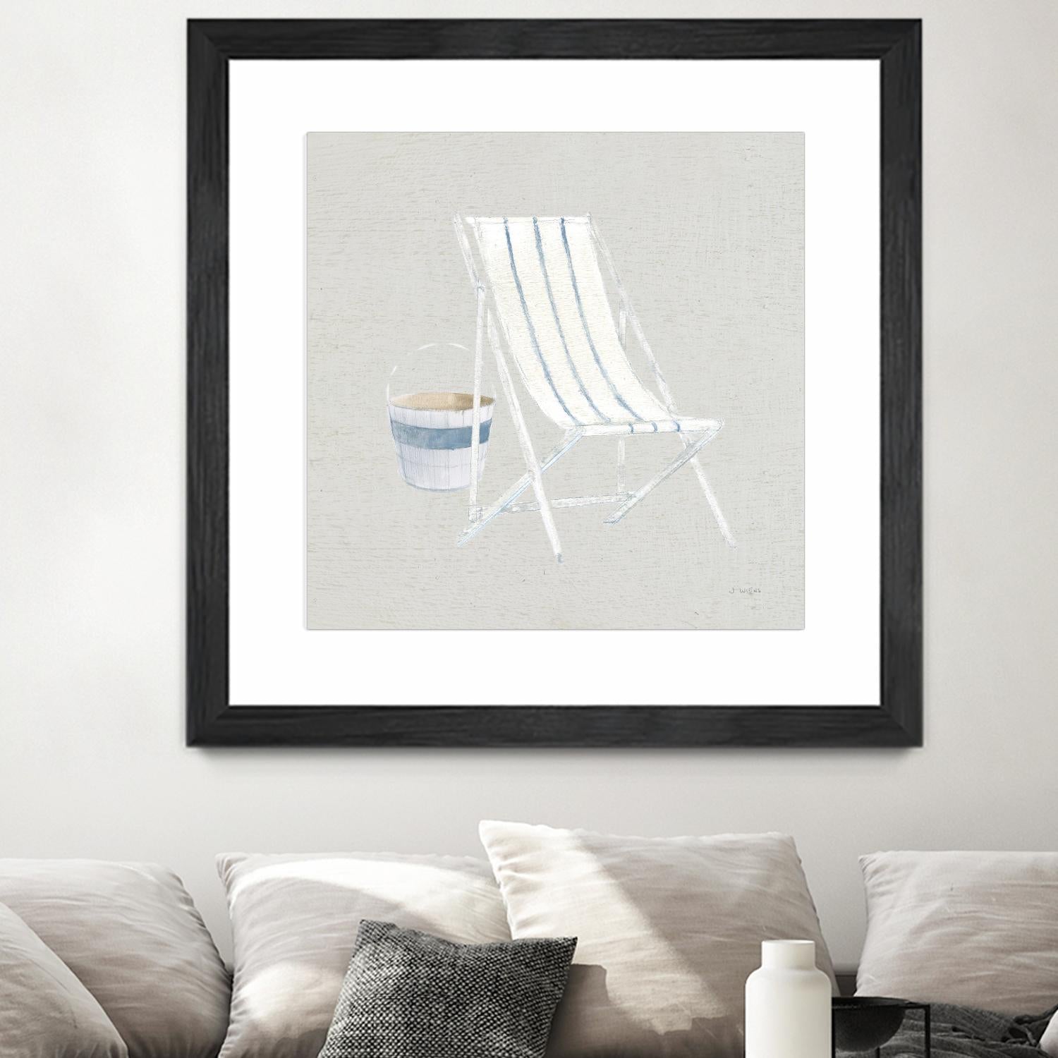 Serene Seaside III Tan by James Wiens on GIANT ART - multi coastal & nautical beach