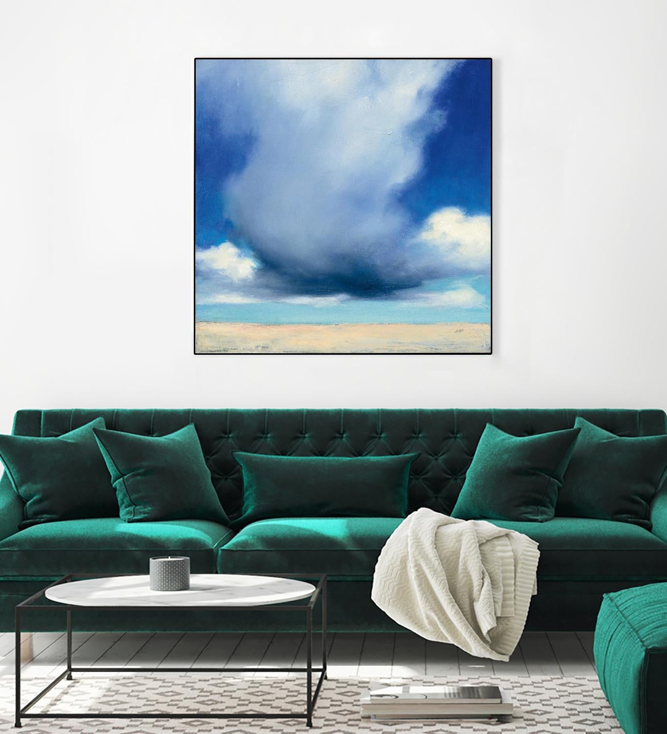Beach Clouds I by Julia Purinton on GIANT ART - multi coastal & nautical beaches