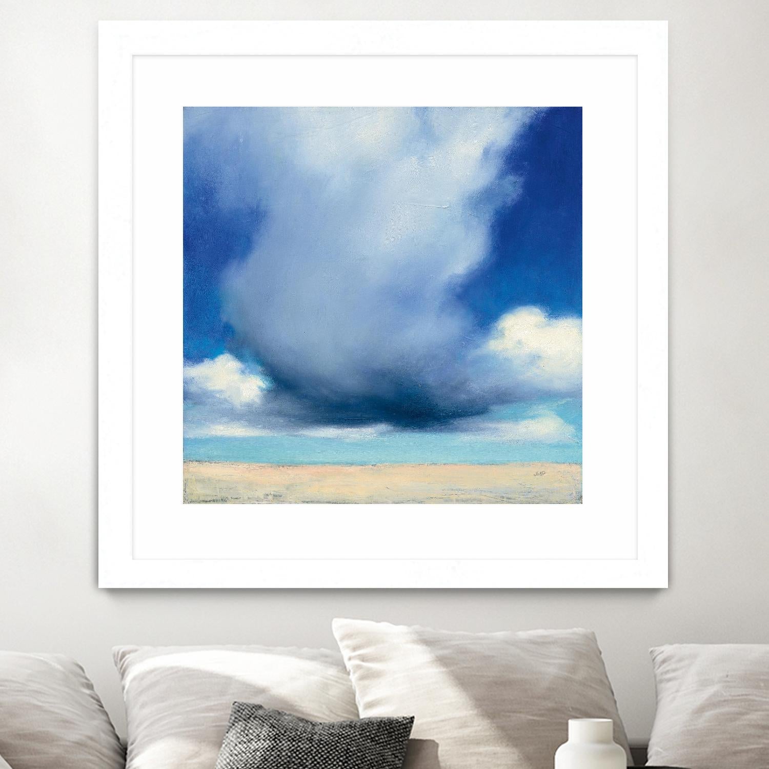 Beach Clouds I by Julia Purinton on GIANT ART - multi coastal & nautical beaches
