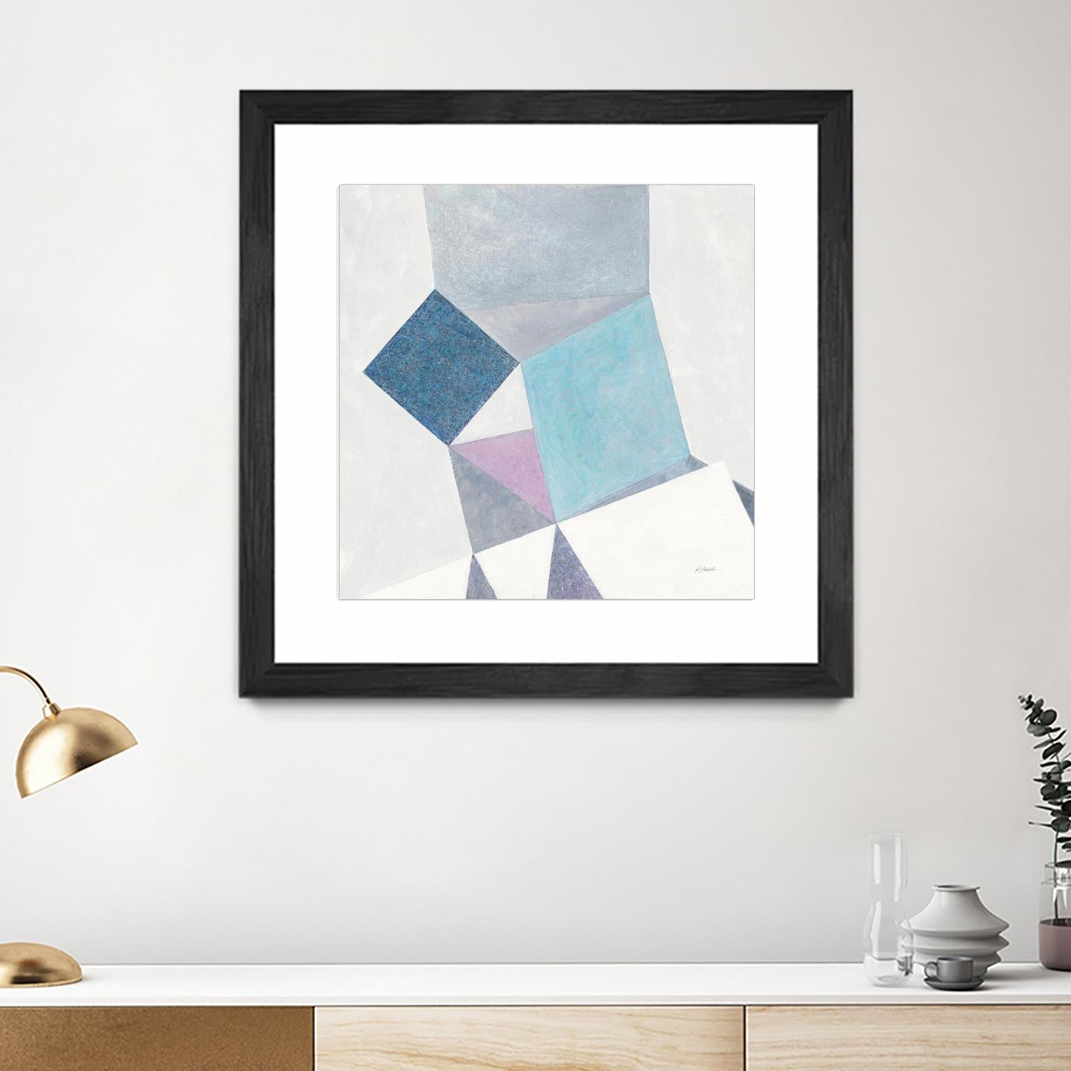 Bay Bridge V1 by Terri Burris on GIANT ART - whites & creams abstract abstract