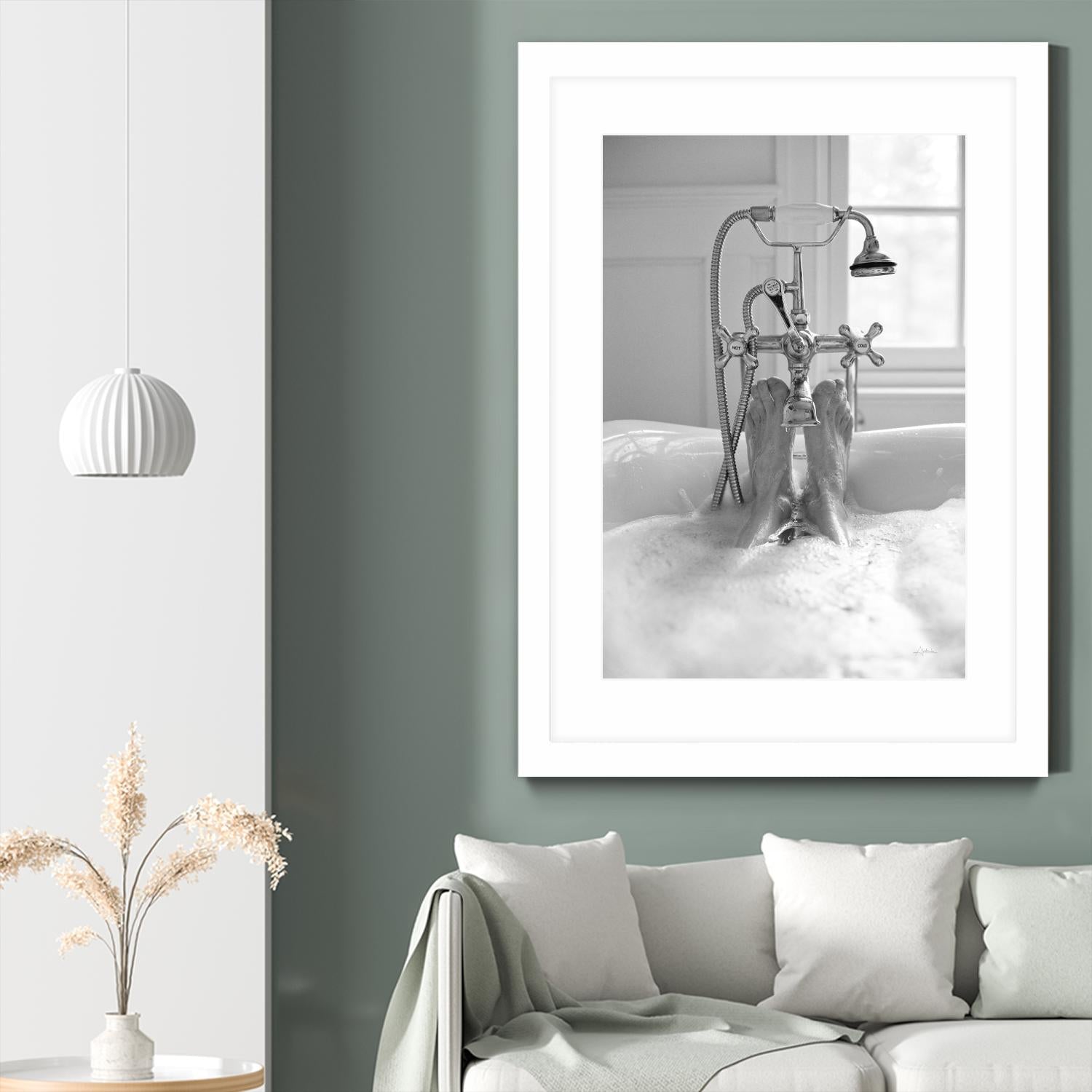 Bubble Bath I by Aledanda on GIANT ART - multi bath & laundry bath