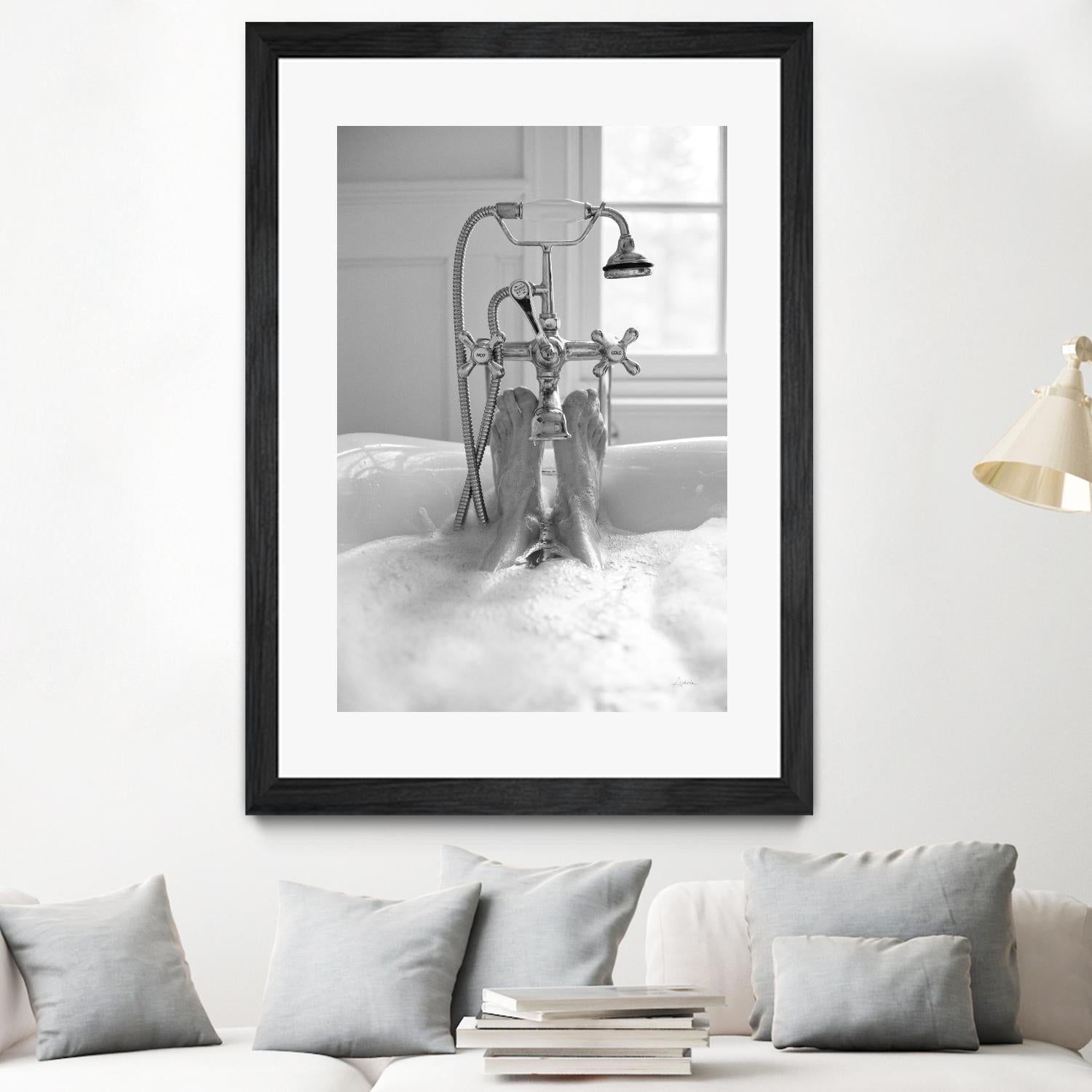 Bubble Bath I by Aledanda on GIANT ART - multi bath & laundry bath