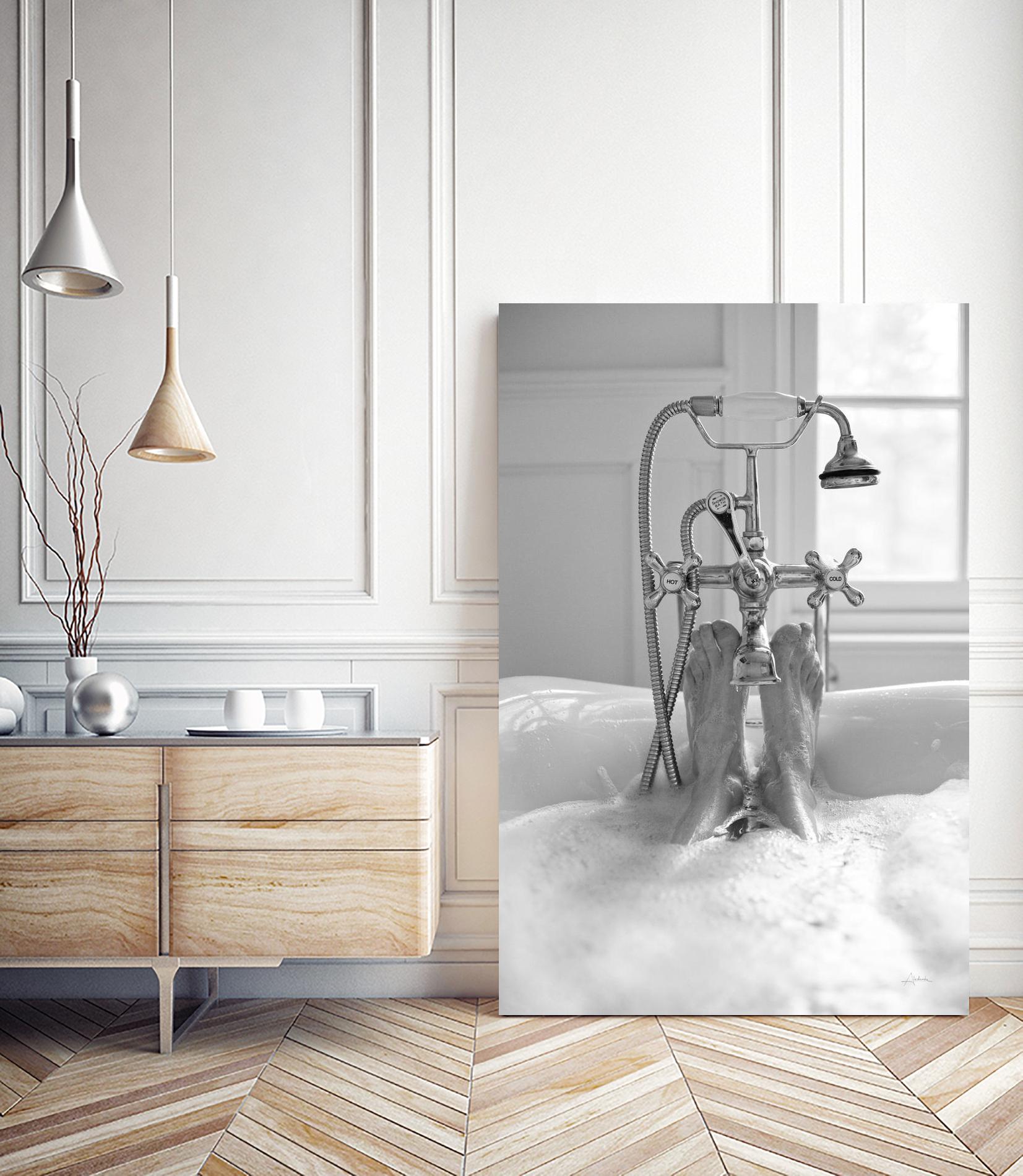 Bubble Bath I by Aledanda on GIANT ART - multi bath & laundry bath