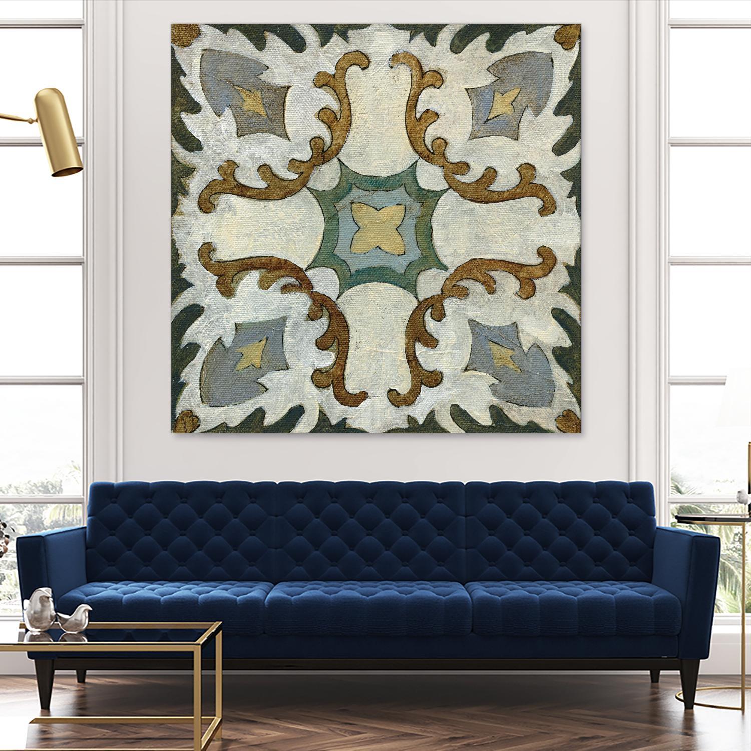 Old World Tile I by Silvia Vassileva on GIANT ART - multi abstract abstract