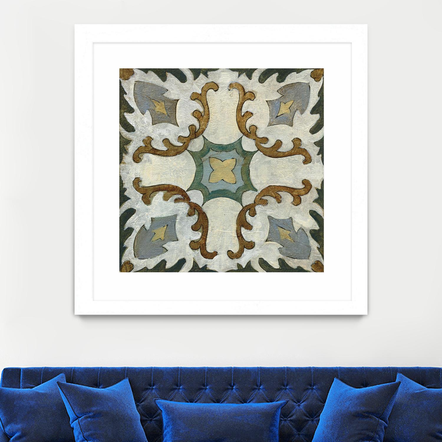 Old World Tile I by Silvia Vassileva on GIANT ART - multi abstract abstract
