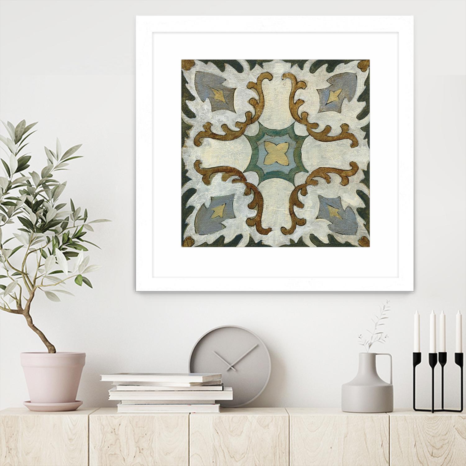 Old World Tile I by Silvia Vassileva on GIANT ART - multi abstract abstract