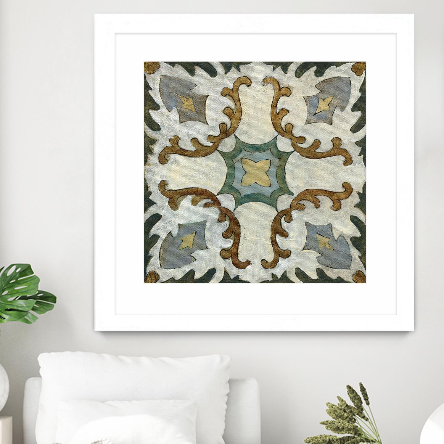 Old World Tile I by Silvia Vassileva on GIANT ART - multi abstract abstract