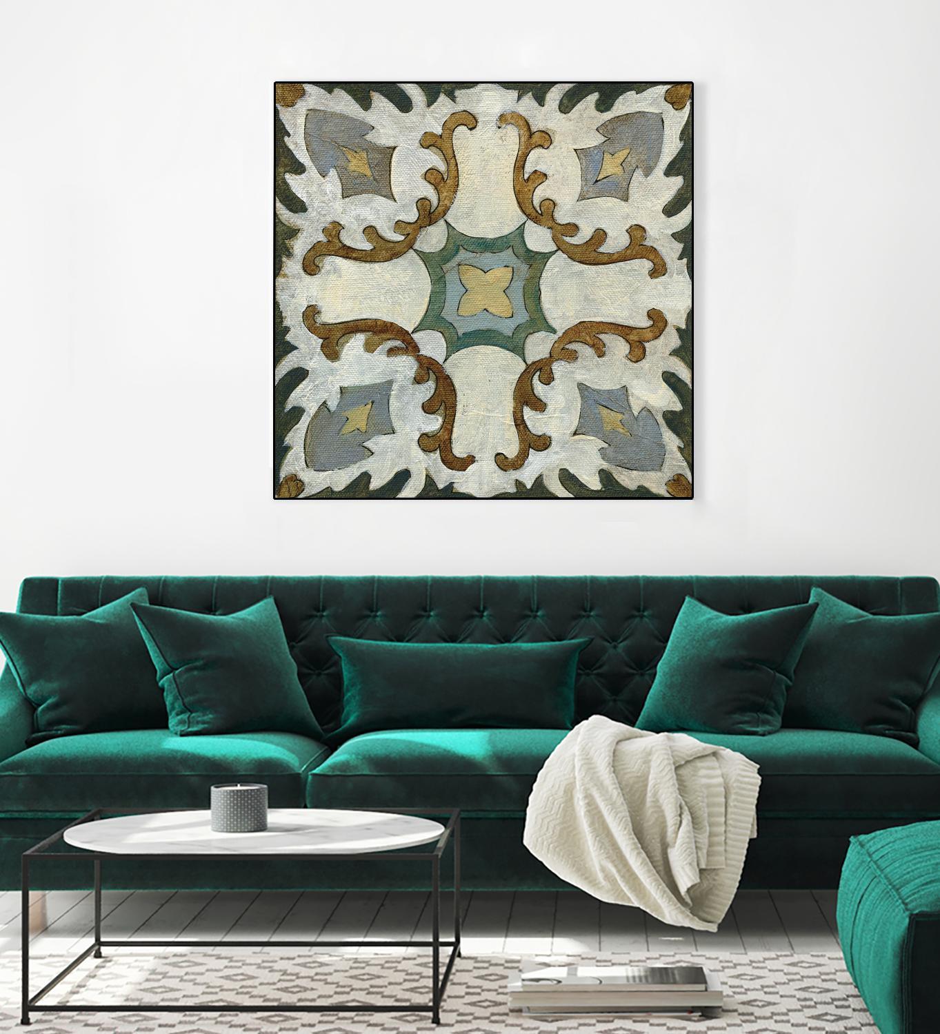 Old World Tile I by Silvia Vassileva on GIANT ART - multi abstract abstract
