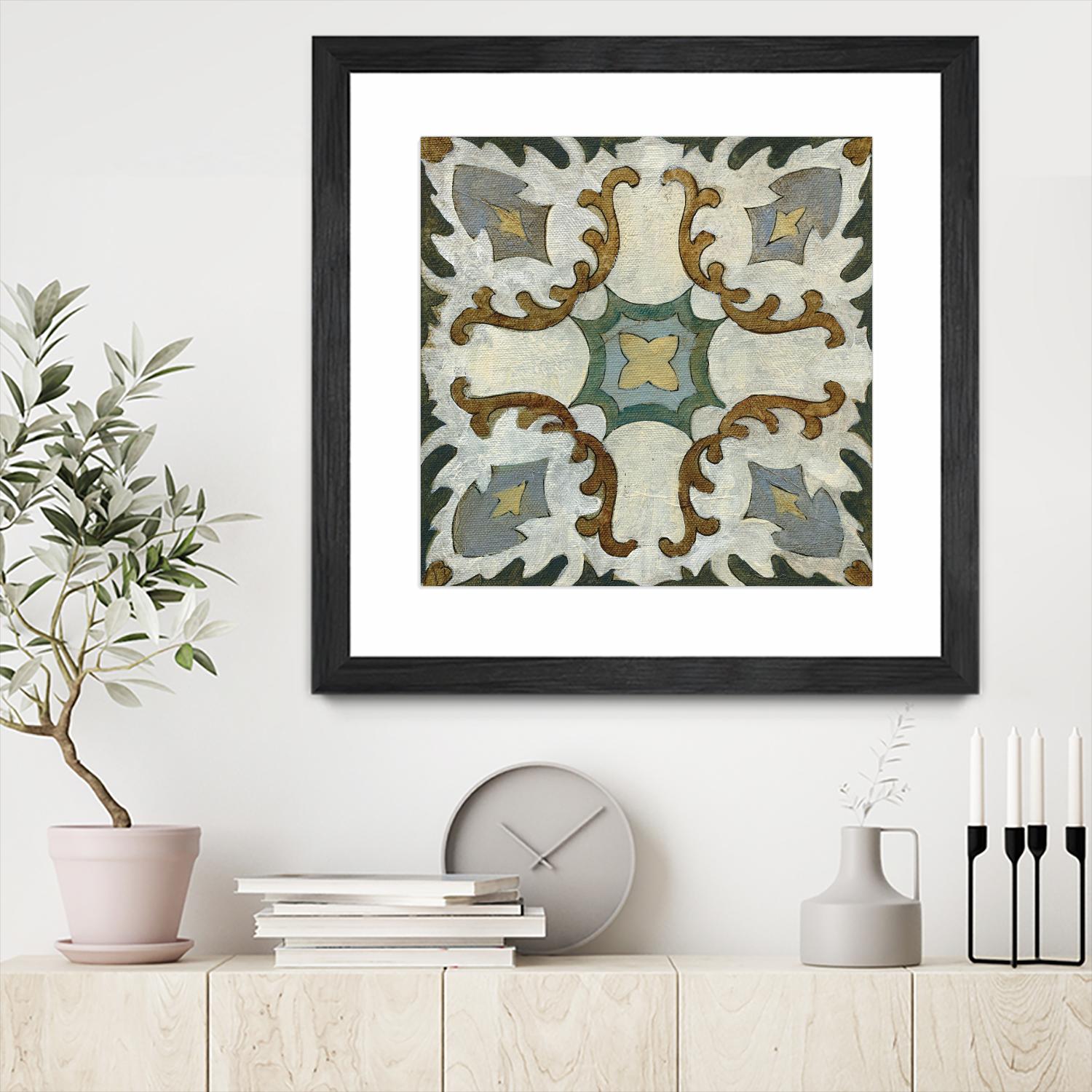 Old World Tile I by Silvia Vassileva on GIANT ART - multi abstract abstract