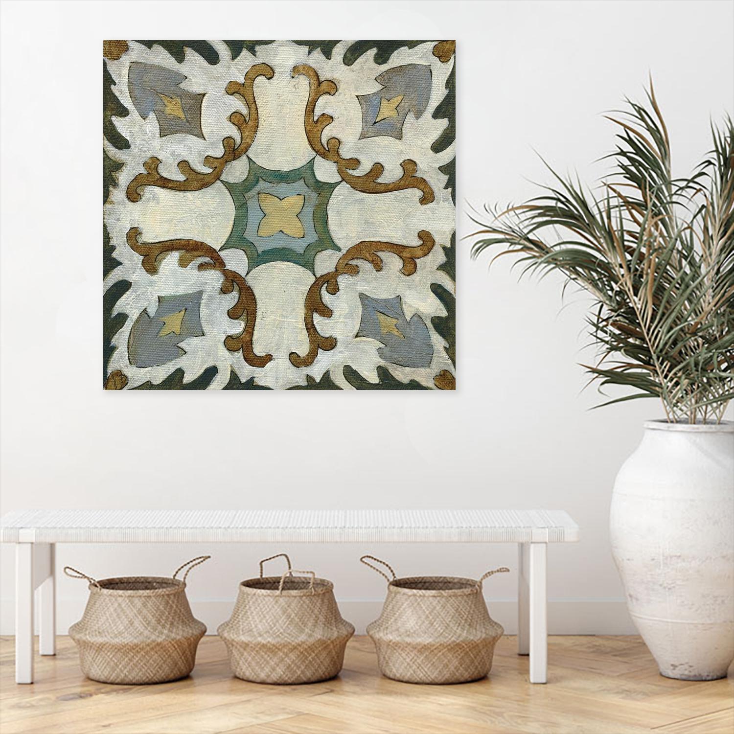 Old World Tile I by Silvia Vassileva on GIANT ART - multi abstract abstract