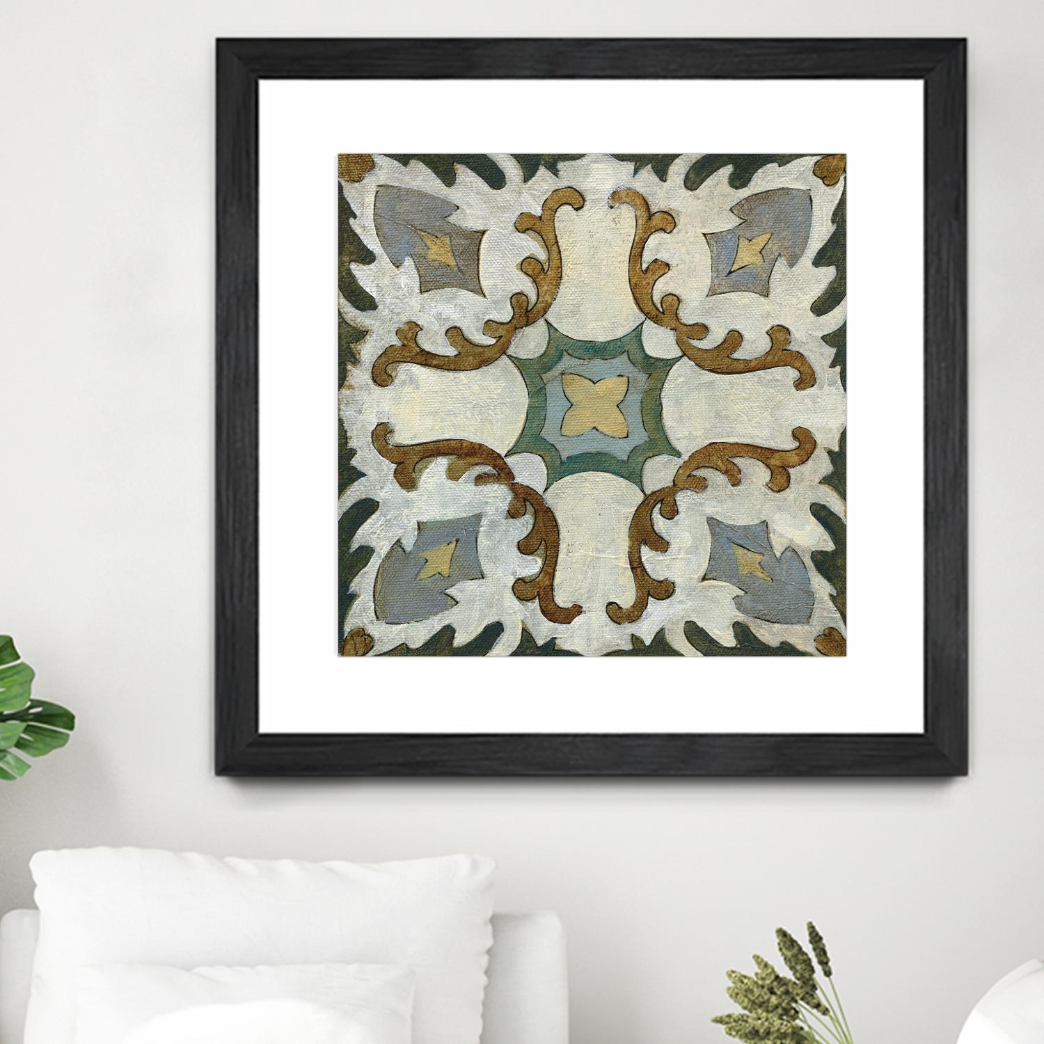 Old World Tile I by Silvia Vassileva on GIANT ART - multi abstract abstract