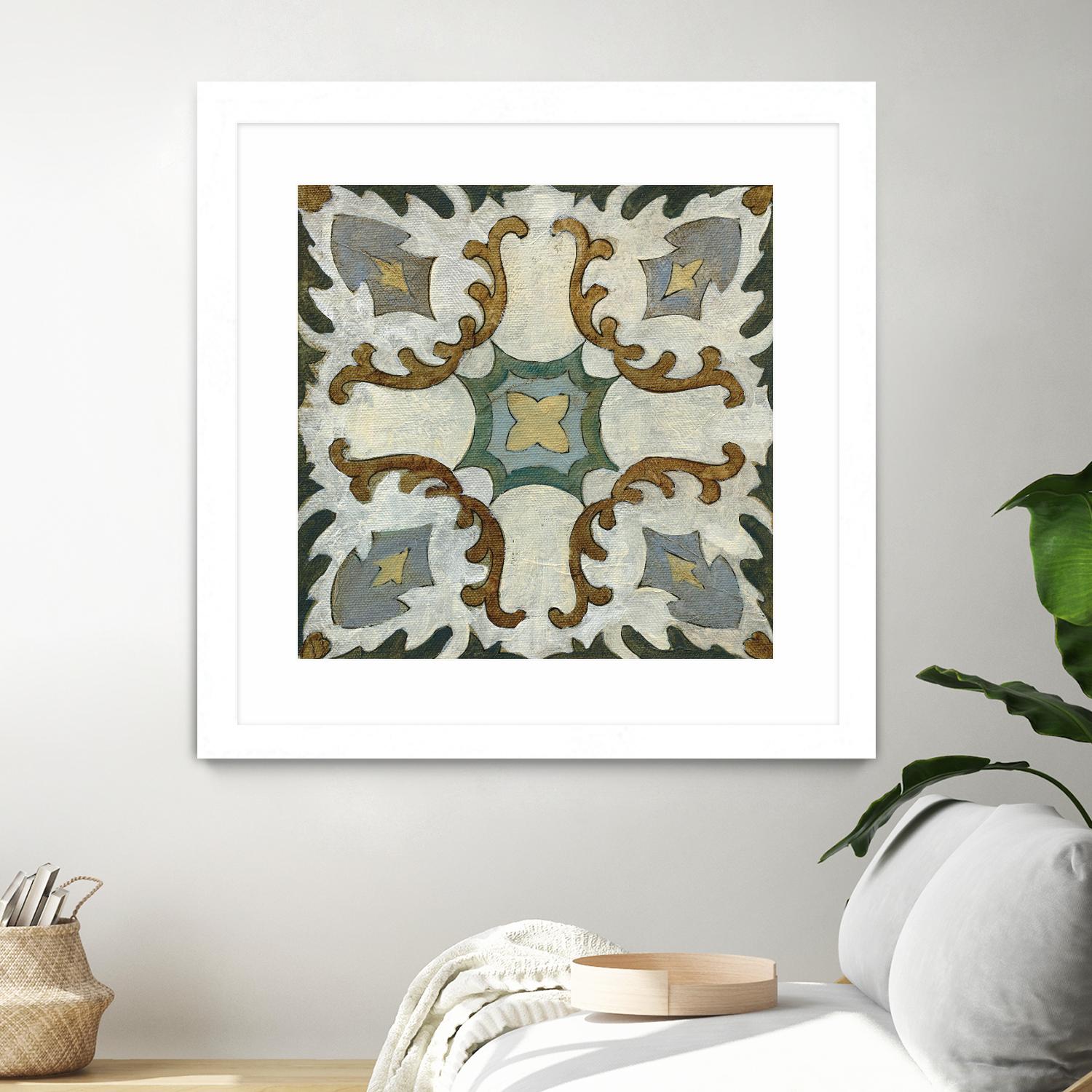 Old World Tile I by Silvia Vassileva on GIANT ART - multi abstract abstract