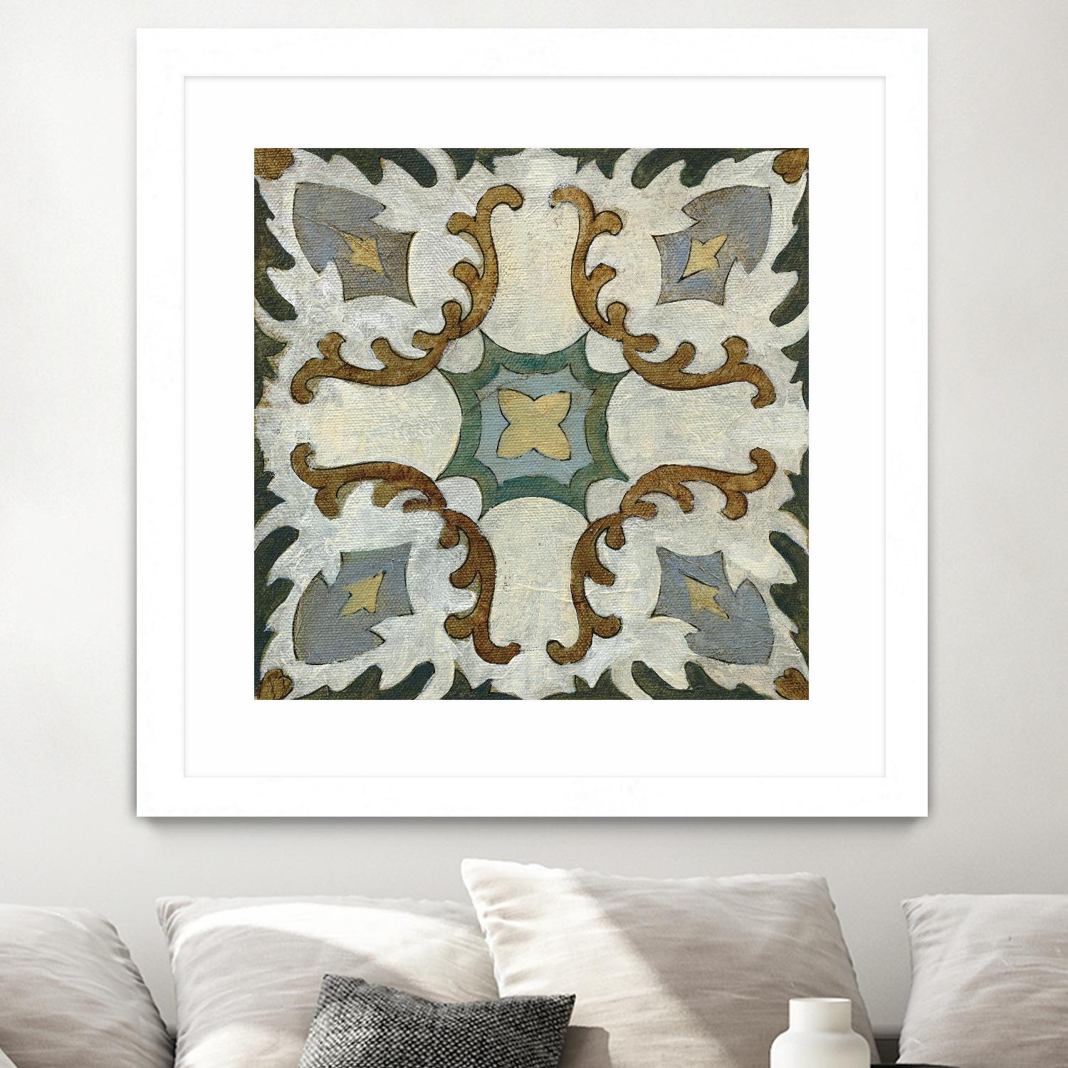 Old World Tile I by Silvia Vassileva on GIANT ART - multi abstract abstract