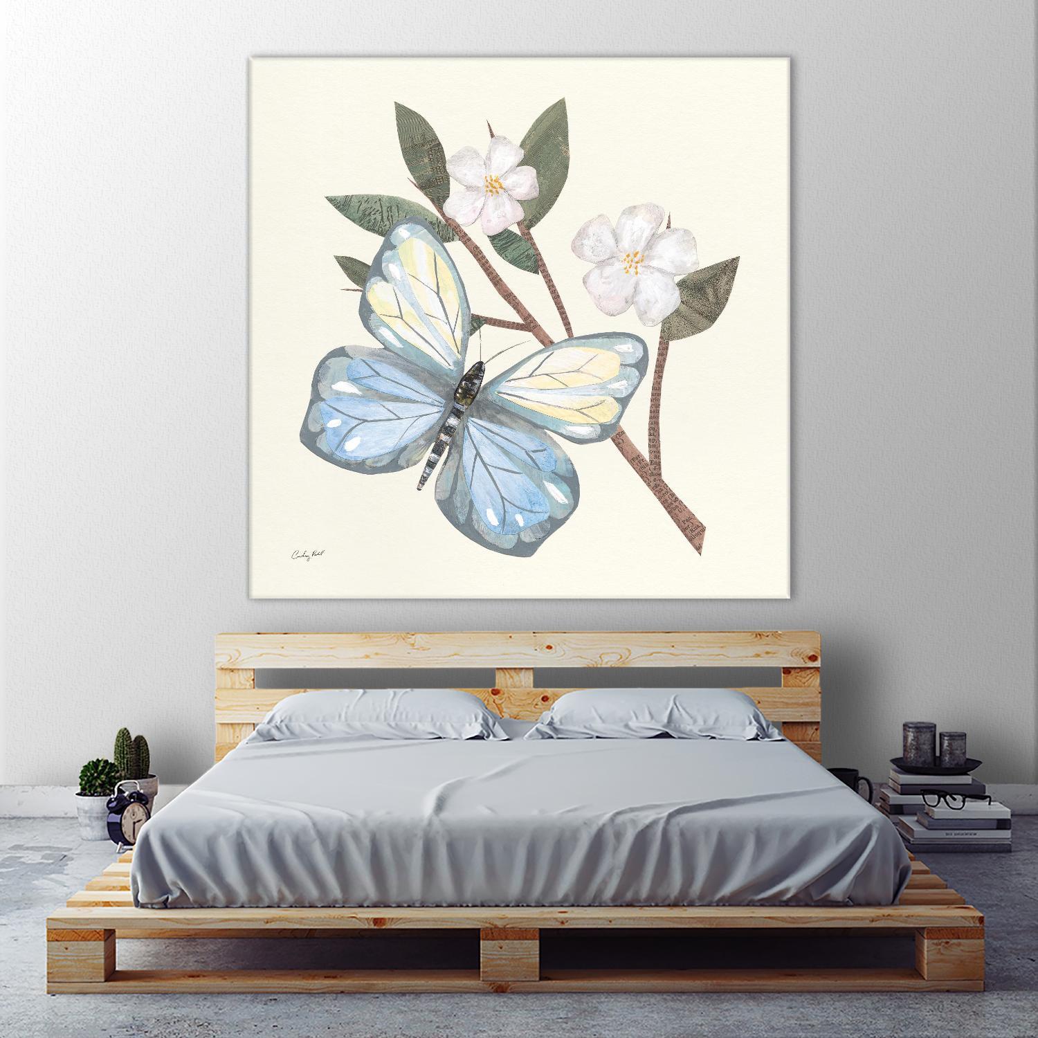 In the Garden Butterfly by Courtney Prahl on GIANT ART - animals black