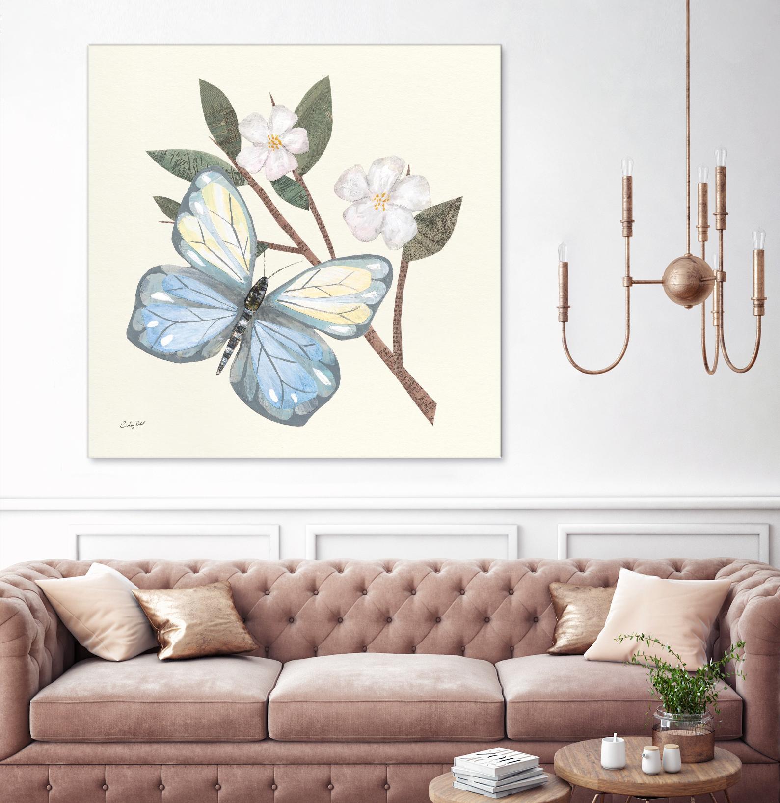 In the Garden Butterfly by Courtney Prahl on GIANT ART - animals black