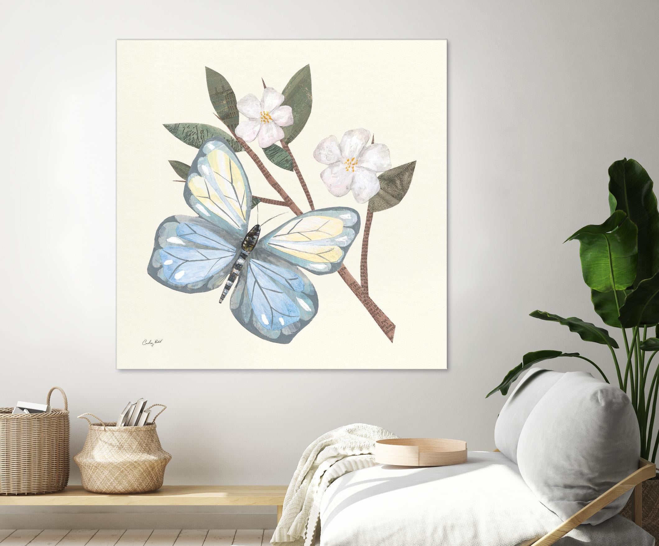 In the Garden Butterfly by Courtney Prahl on GIANT ART - animals black