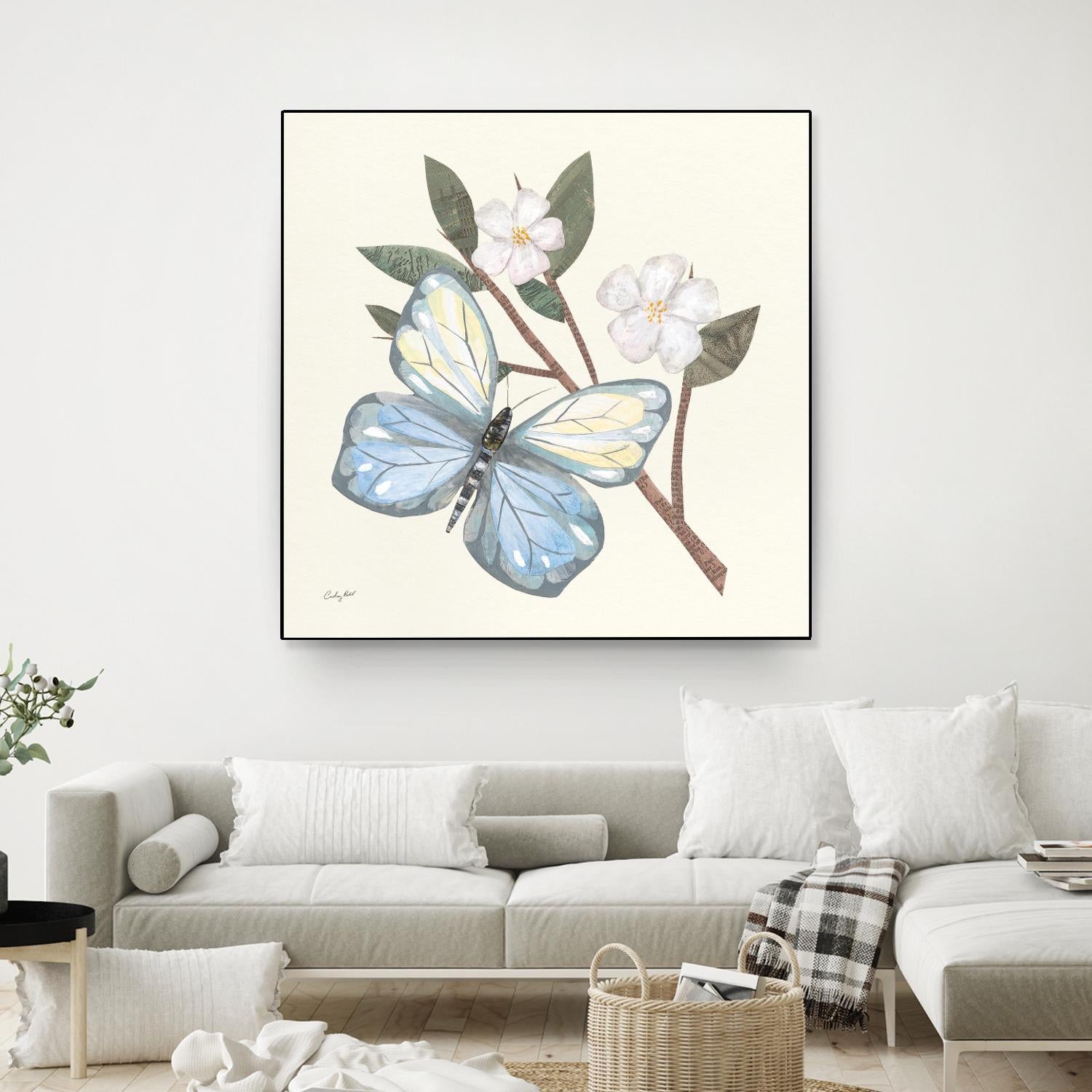 In the Garden Butterfly by Courtney Prahl on GIANT ART - animals black