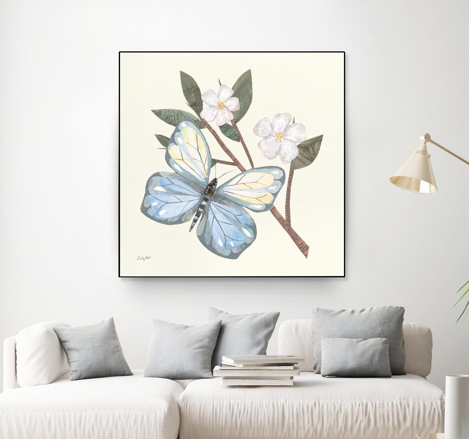 In the Garden Butterfly by Courtney Prahl on GIANT ART - animals black