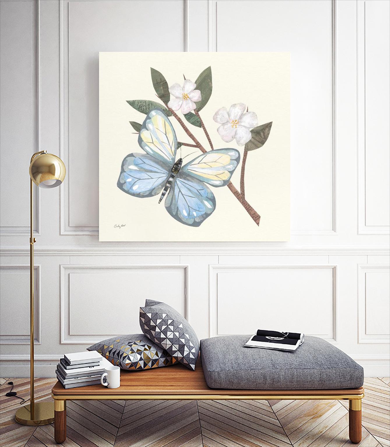 In the Garden Butterfly by Courtney Prahl on GIANT ART - animals black