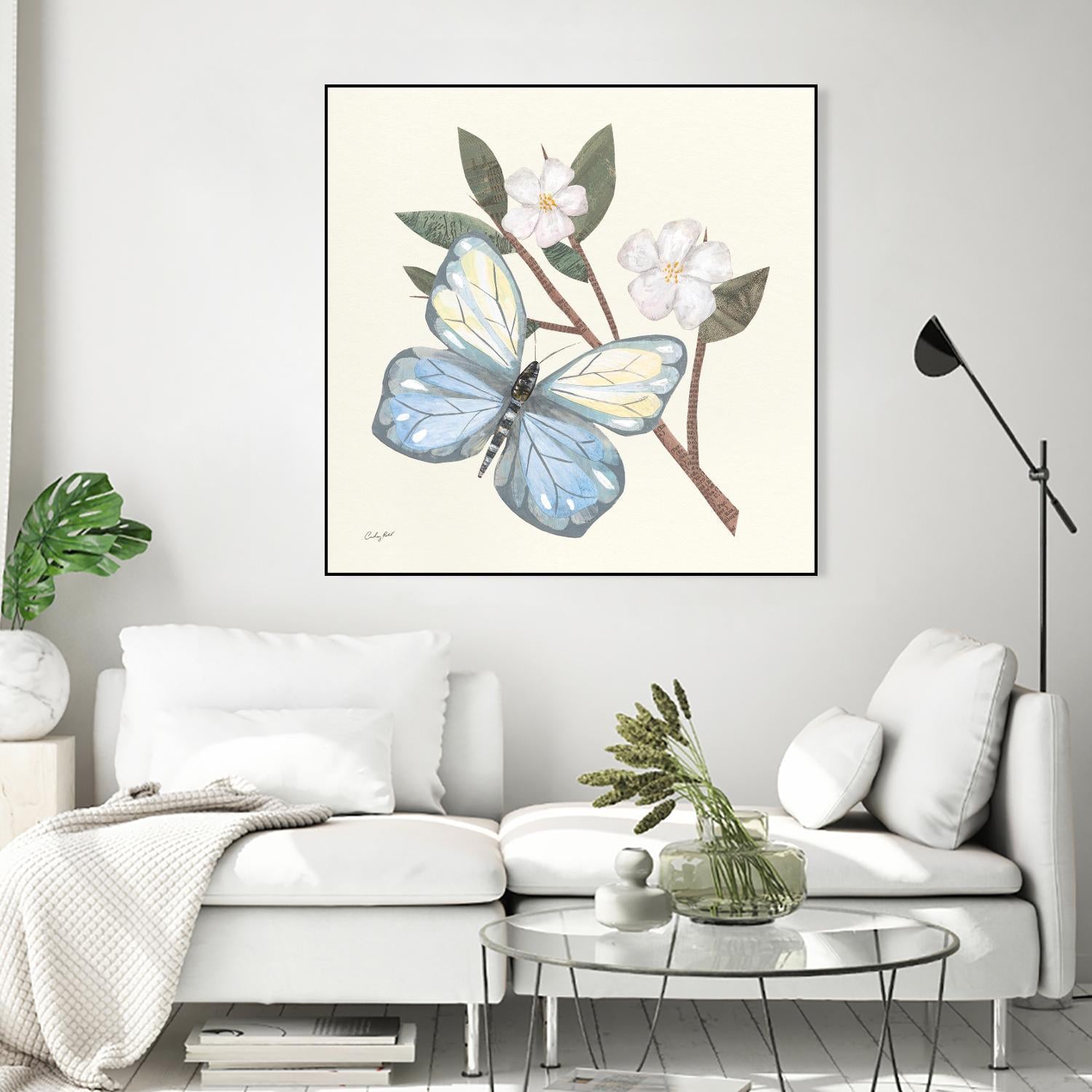 In the Garden Butterfly by Courtney Prahl on GIANT ART - animals black