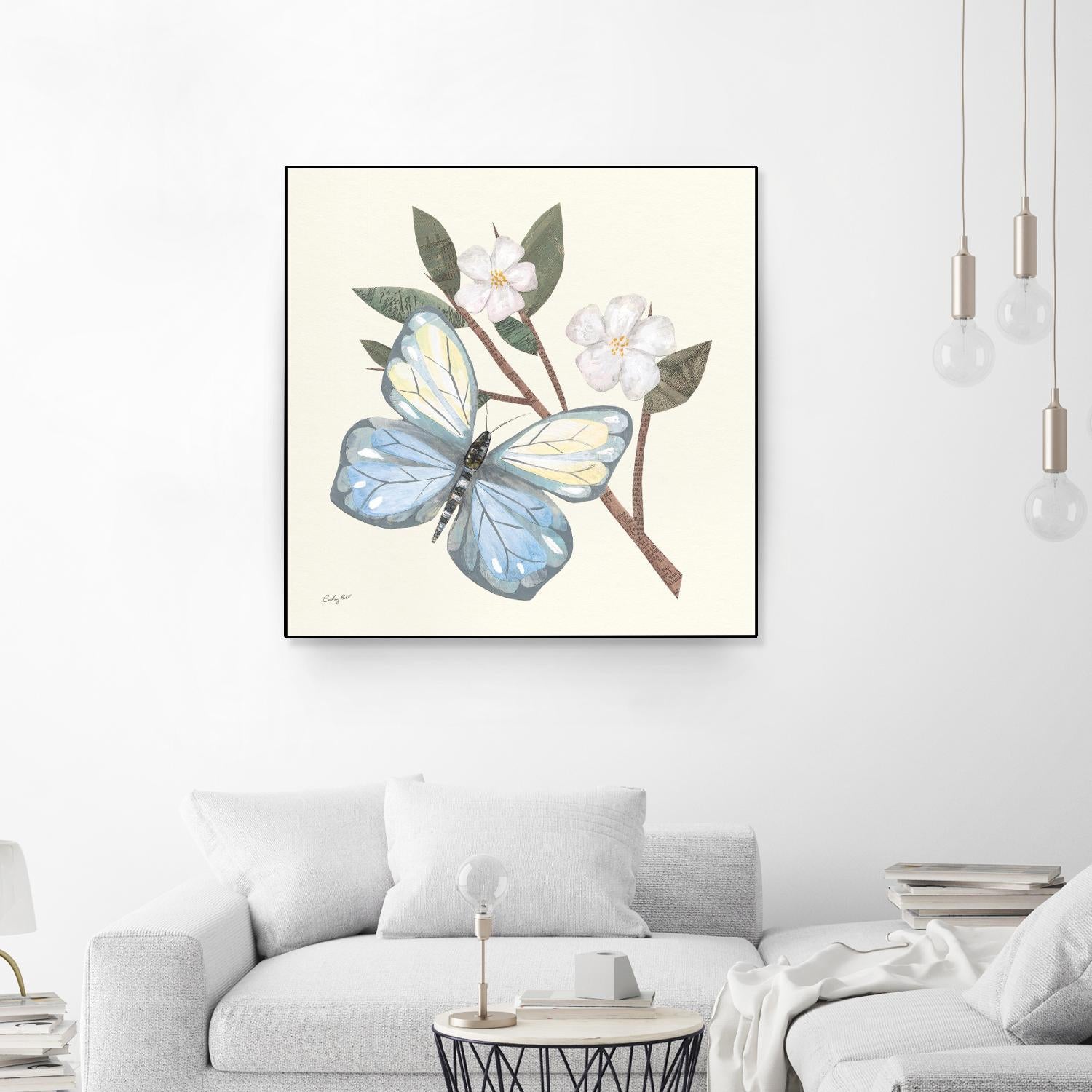 In the Garden Butterfly by Courtney Prahl on GIANT ART - animals black