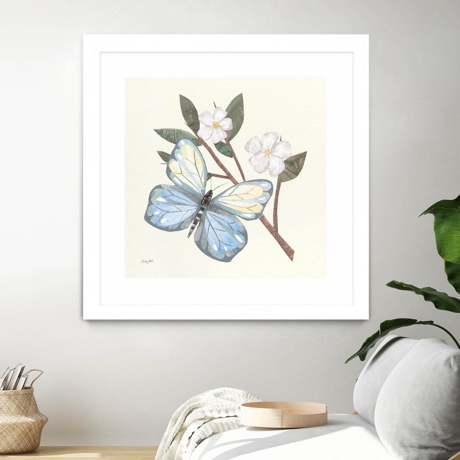 In the Garden Butterfly by Courtney Prahl on GIANT ART - animals black