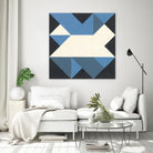 Triangles III by Mike Schick on GIANT ART - blue shapes triangles