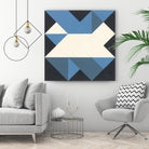 Triangles III by Mike Schick on GIANT ART - blue shapes triangles