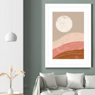 Desert Sunrise I by Becky Thorns on GIANT ART - linear mountains