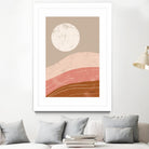 Desert Sunrise I by Becky Thorns on GIANT ART - linear mountains