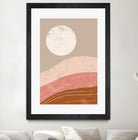Desert Sunrise I by Becky Thorns on GIANT ART - linear mountains