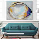 Open Quahog II by Jeanette Vertentes on GIANT ART - coastal & nautical blue