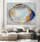Open Quahog II by Jeanette Vertentes on GIANT ART - coastal & nautical blue