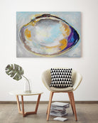 Open Quahog II by Jeanette Vertentes on GIANT ART - blue coastal & nautical seashells