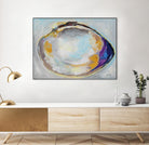 Open Quahog II by Jeanette Vertentes on GIANT ART - coastal & nautical blue