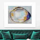 Open Quahog II by Jeanette Vertentes on GIANT ART - blue coastal & nautical seashells
