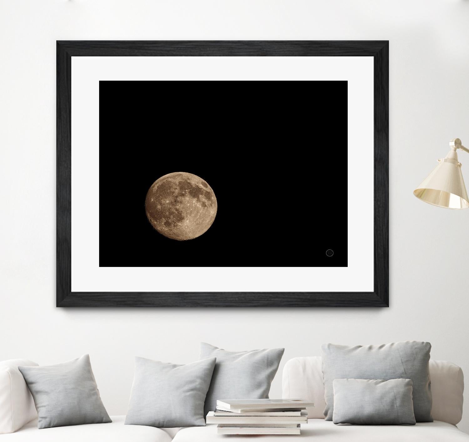 Moon Detail II by Nathan Larson on GIANT ART - black astronomy & celestial moon