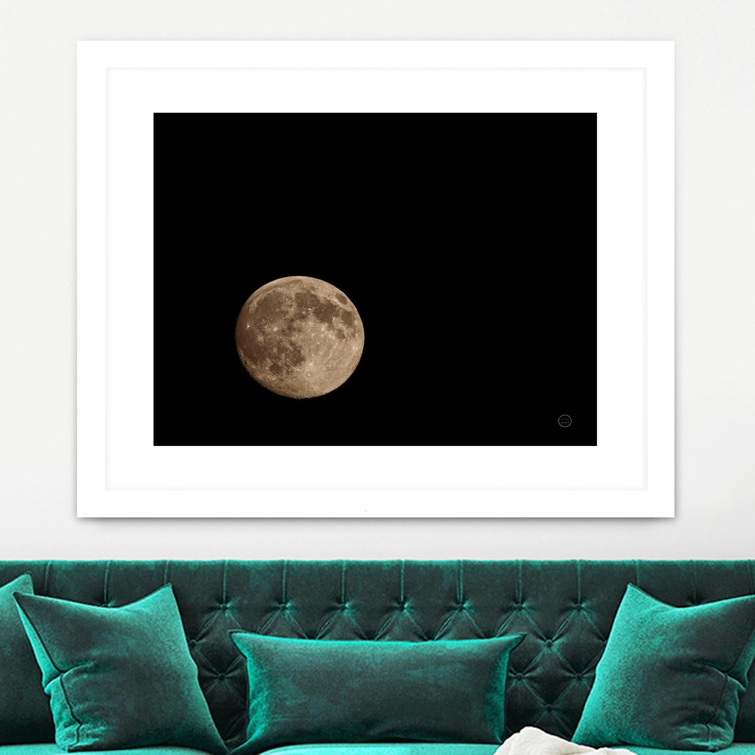 Moon Detail II by Nathan Larson on GIANT ART - black astronomy & celestial moon