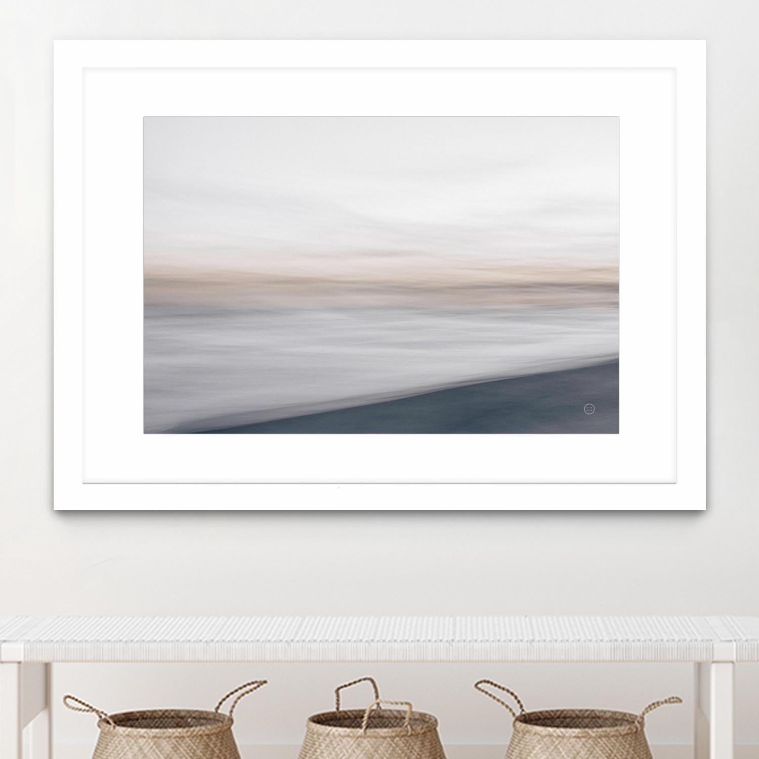 Waves Move Me I by Nathan Larson on GIANT ART - beige coastal & nautical waves